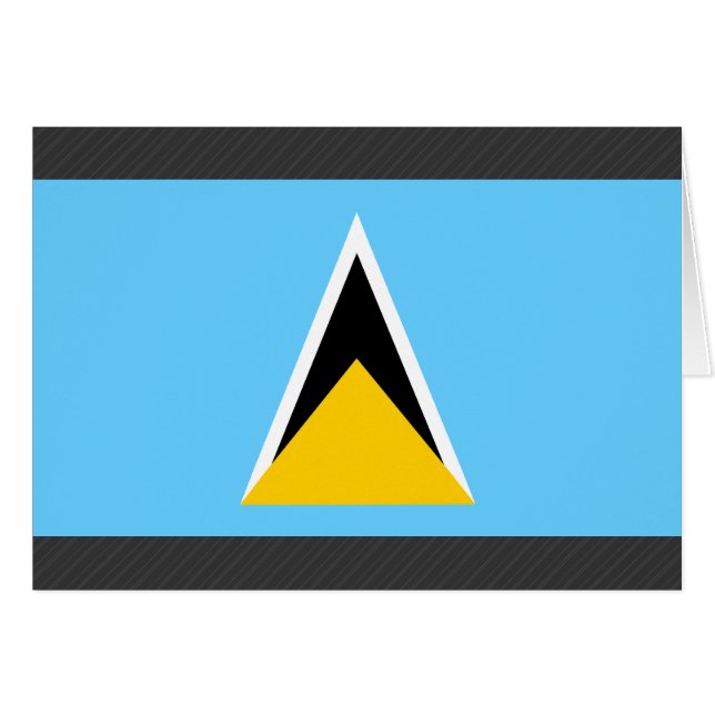 Saint Lucia Flag (Front Horizontal)