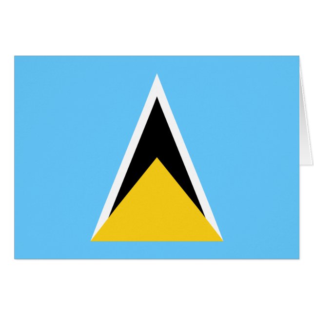 Saint Lucia Flag (Front Horizontal)