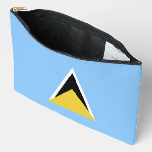 Saint Lucia flag Accessory Pouch
