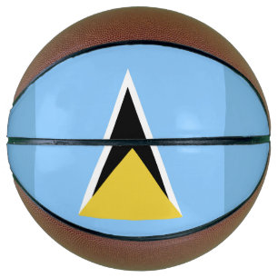 Saint Lucia flag Basketball