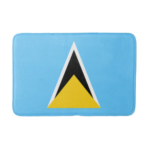 Saint Lucia Flag Bath Mat