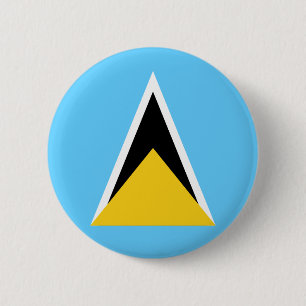 Saint Lucia Flag Button