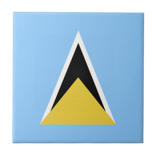 Saint Lucia flag Ceramic Tile