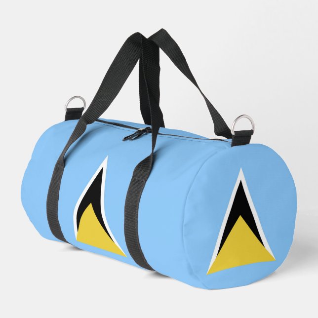 Saint Lucia flag Duffle Bag (Left Corner)