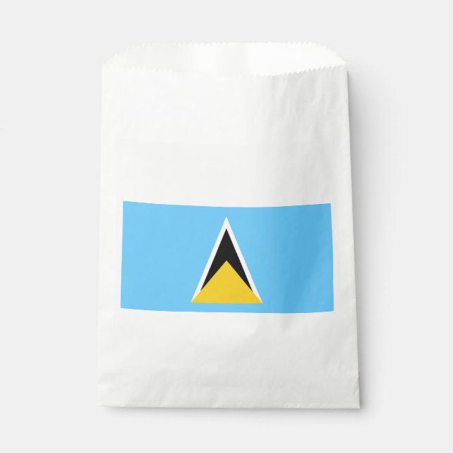 Saint Lucia Flag Favour Bag (Front)
