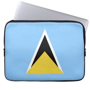 Saint Lucia flag Laptop Sleeve