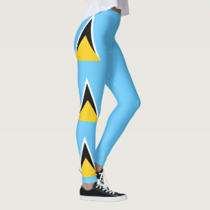Saint Lucia Flag Leggings