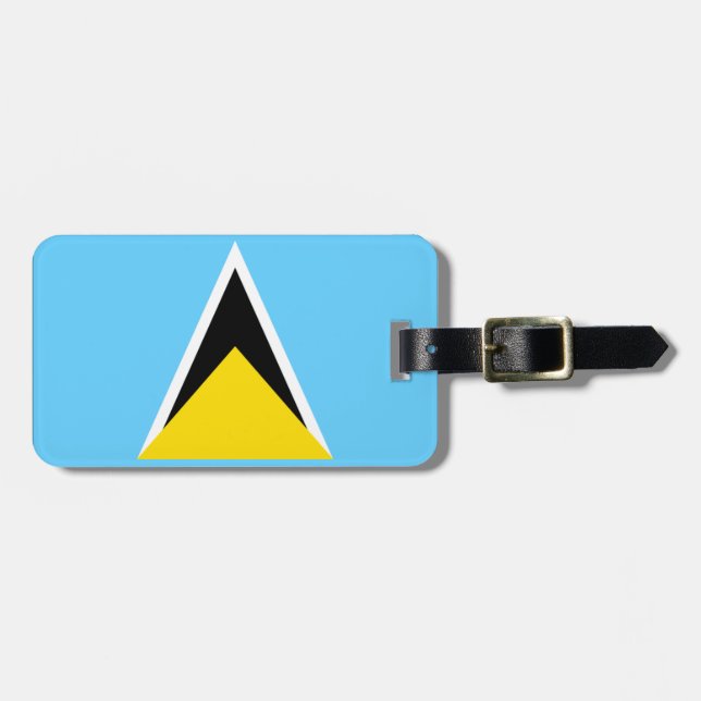 Saint Lucia flag Luggage Tag (Front Horizontal)