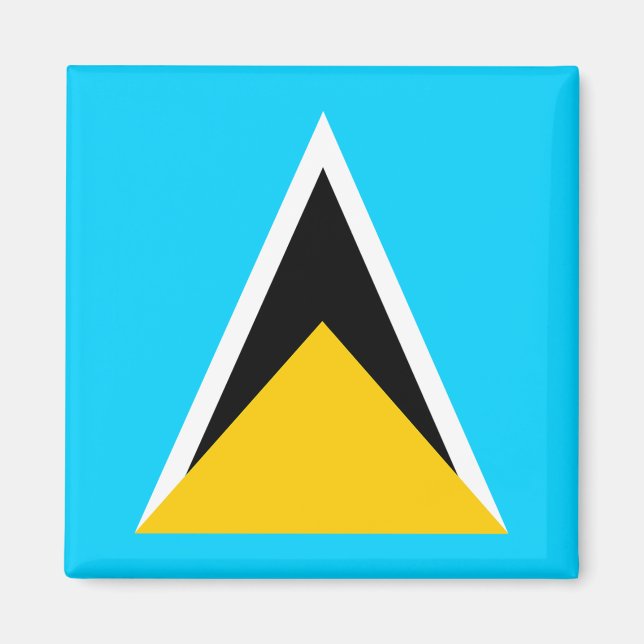 Saint Lucia Flag Magnet (Front)