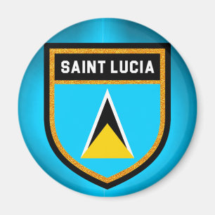 Saint Lucia Flag Magnet