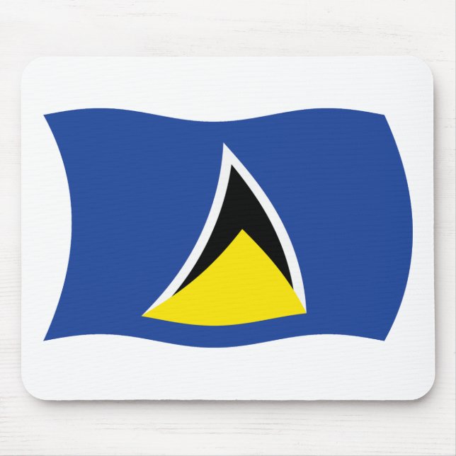 Saint Lucia Flag Mousepad (Front)