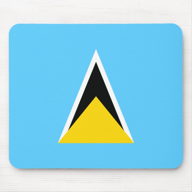 Saint Lucia Flag Mousepad (Front)
