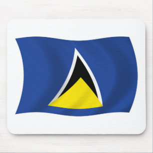 Saint Lucia Flag Mousepad