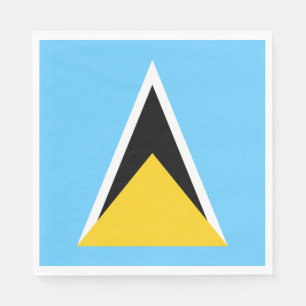 Saint Lucia Flag Napkin
