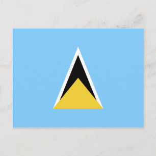 Saint Lucia Flag Postcard