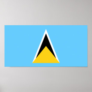Saint Lucia Flag Poster