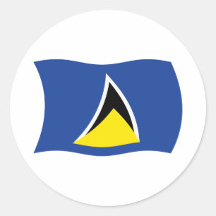 Saint Lucia Flag Sticker