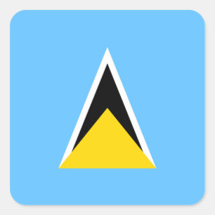 Saint Lucia Flag Sticker