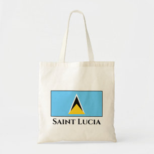 Saint Lucia Flag Tote Bag