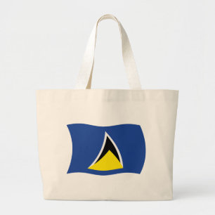 Saint Lucia Flag Tote Bag
