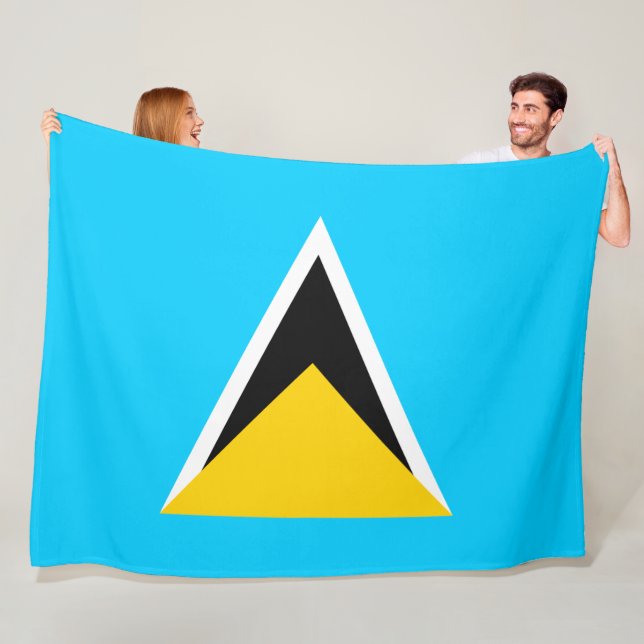 Saint Lucia Fleece Blanket (In Situ)