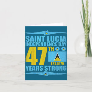 Saint lucia independence day st lucia 47th card