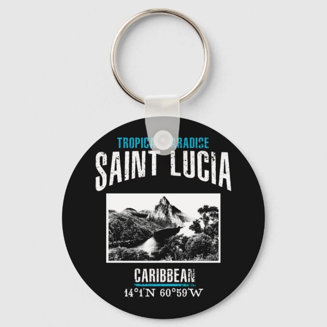 Saint Lucia Key Ring (Front)