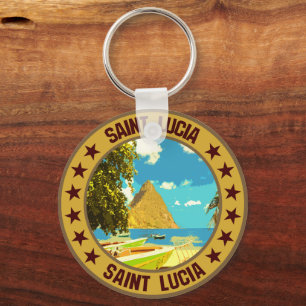 Saint Lucia Key Ring