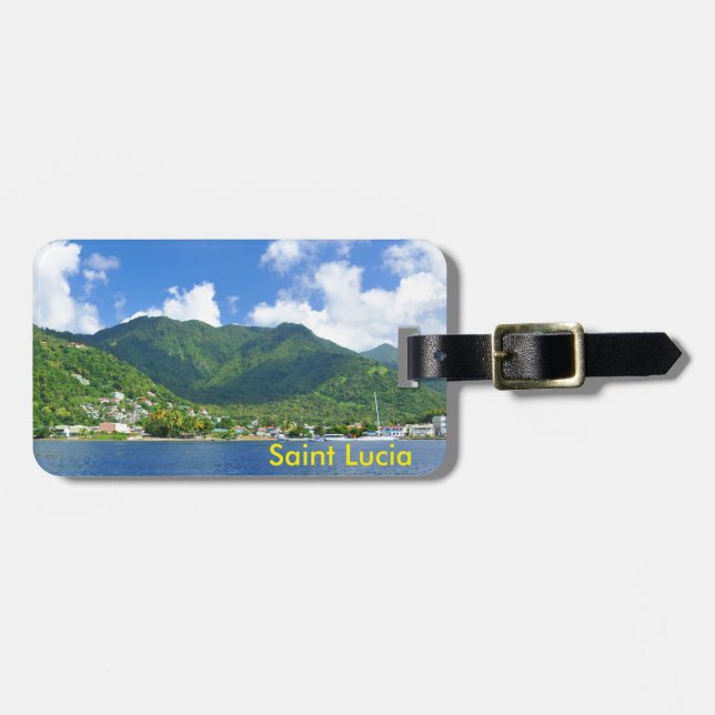 Saint Lucia Luggage Tag (Front Horizontal)