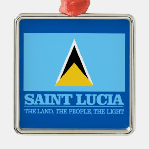 Saint Lucia Metal Ornament