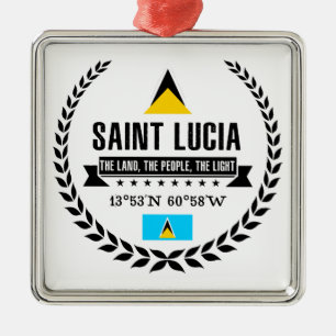 Saint Lucia Metal Tree Decoration