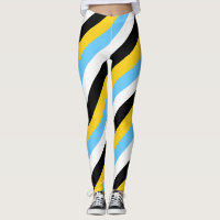 Saint Lucia National Flag Colours Diagonal Striped