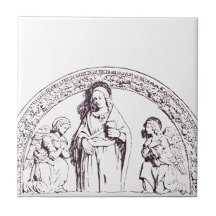 Saint Lucia of Syracuse by Giovanni della Robbia Ceramic Tile