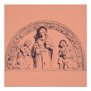 Saint Lucia of Syracuse by Giovanni della Robbia Poster