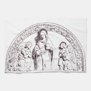 Saint Lucia of Syracuse by Giovanni della Robbia Tea Towel