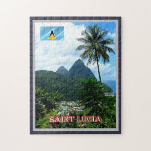 Saint Lucia - Panorama - Jigsaw Puzzle