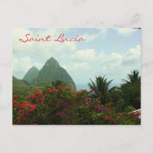 Saint Lucia Pitons Postcard