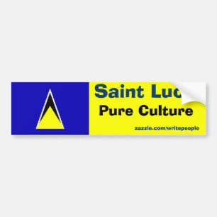 saint lucia, pure culture bumper sticker
