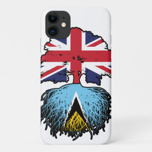 Saint Lucia Saint Lucian British UK Tree Roots iPhone 11 Case
