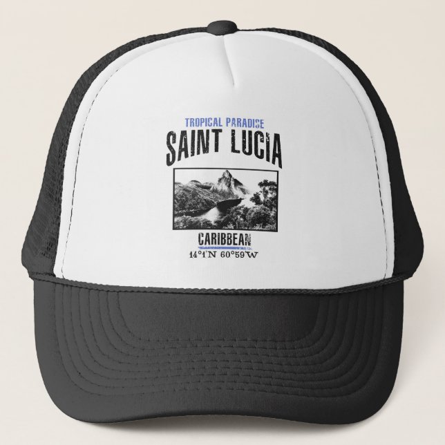 Saint Lucia Trucker Hat (Front)
