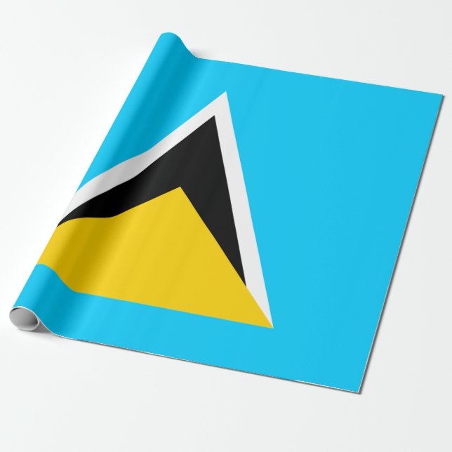 Saint Lucia Wrapping Paper (Unrolled)