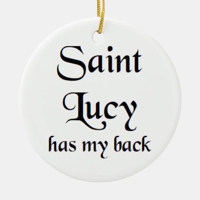 saint lucy coffee mug ceramic ornament (Front)