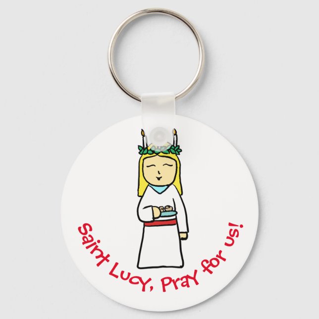 Saint Lucy Keychain (Front)