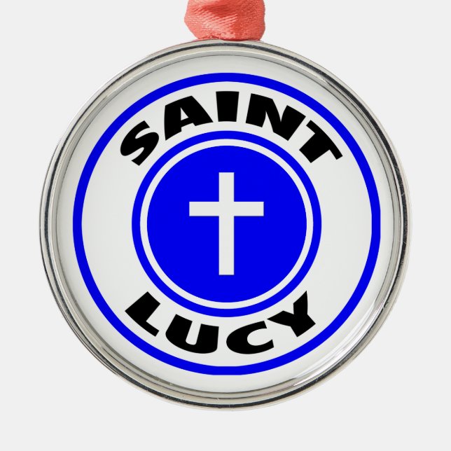 Saint Lucy Metal Ornament (Front)