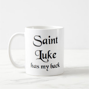 saint luke coffee mug