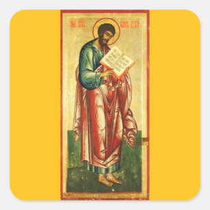 Saint Luke the Evangelist and Martyr Square Sticker