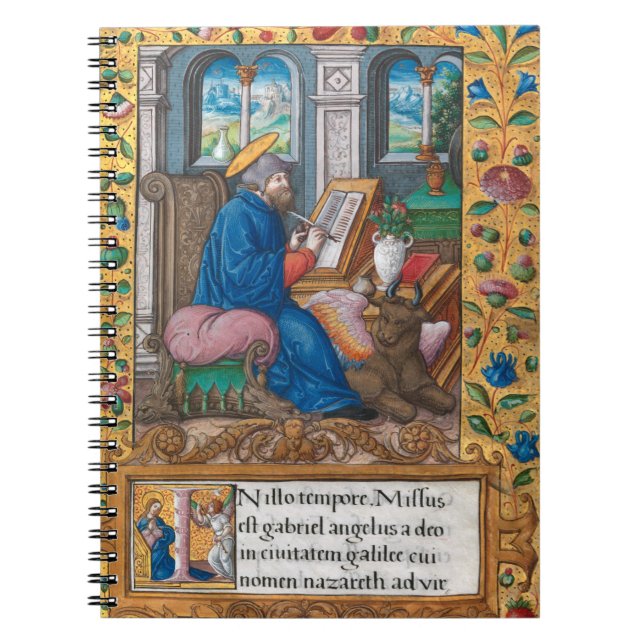 Saint Luke the Evangelist - Mediaeval Manuscript Notebook (Front)