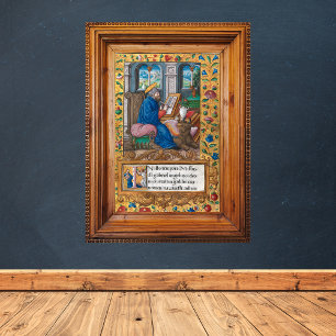 Saint Luke the Evangelist - Mediaeval Manuscript Poster