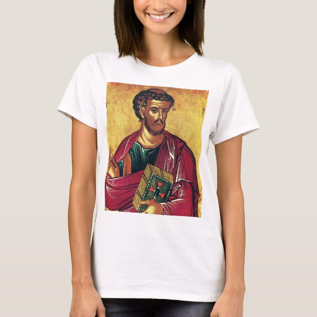 Saint Luke the Evangelist Orthodox icon T-Shirt (Front)