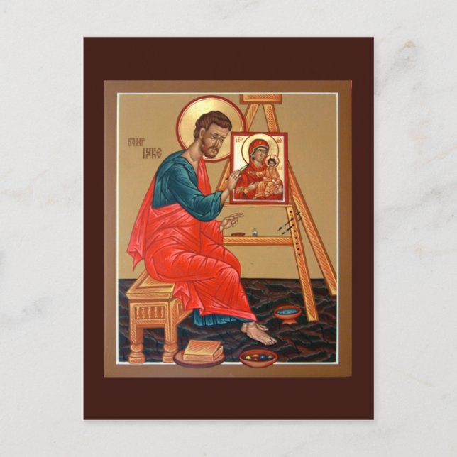 Saint Luke the Evangelist Prayer Card (Front)